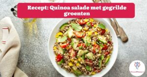 banner quinoa salade met gegrilde groenten